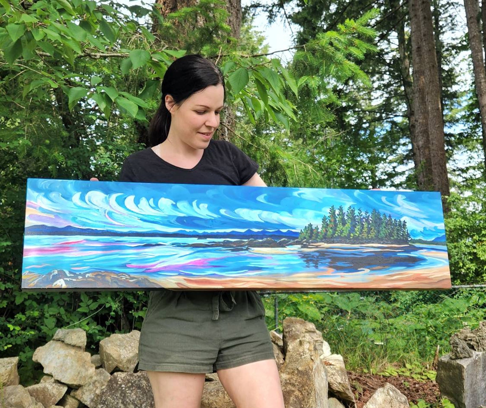 Tofino Beach Original Painting Vancouver Island BC Canadian Etsy