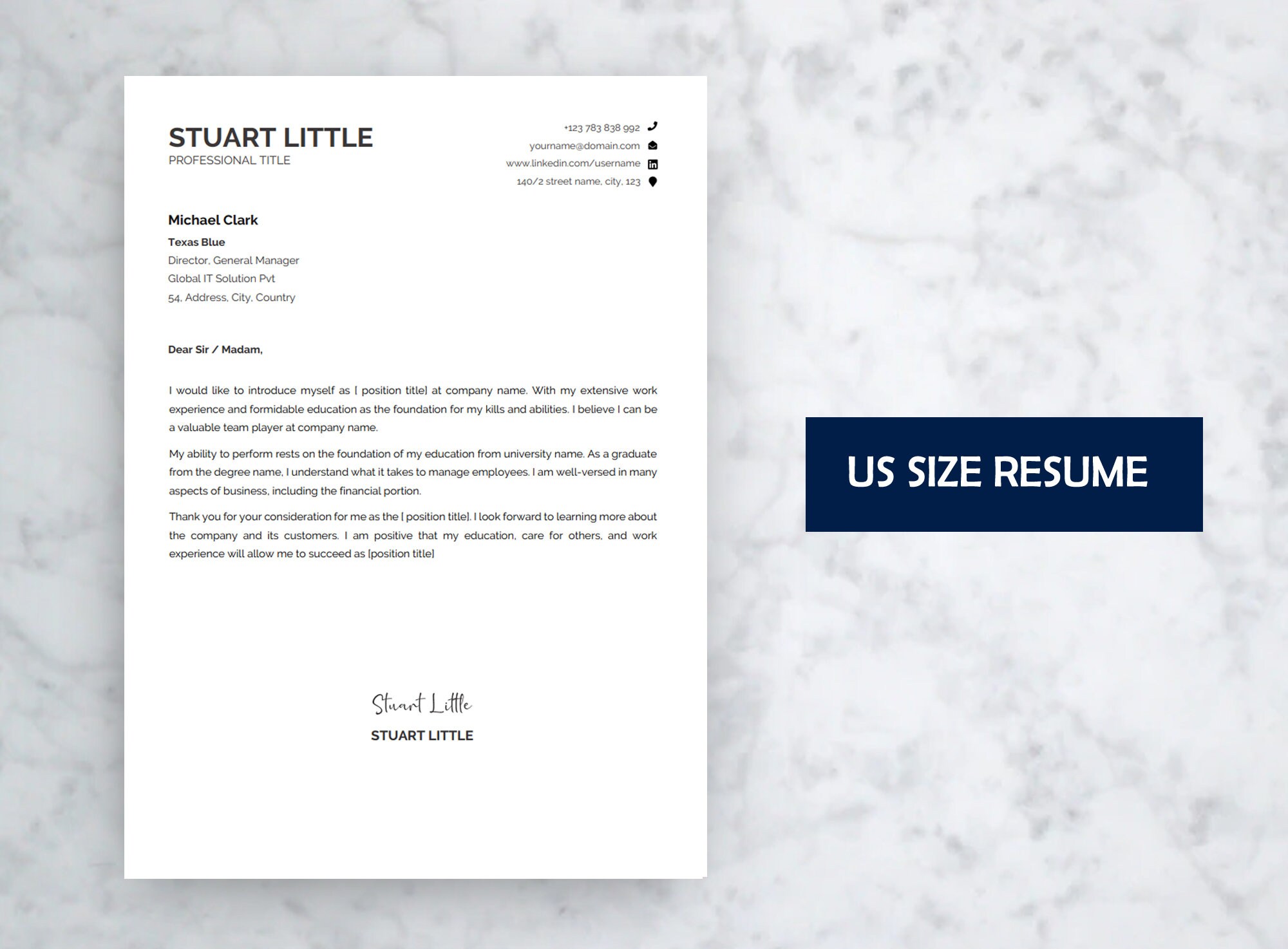 Resume’ Paper White 8 1/2” x 11” Resumes’ Cover Letters Thank you Notes  Qty: 29