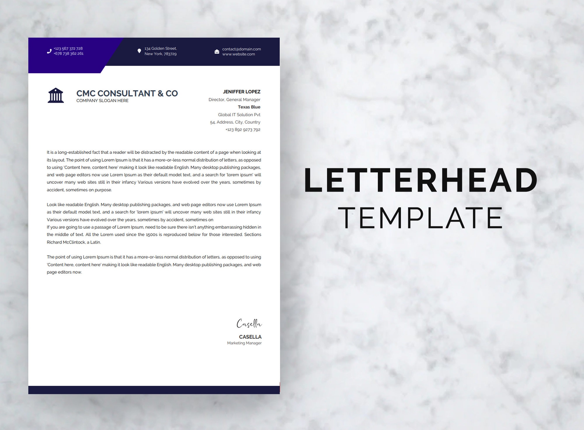 Letter Head Template Company Letterhead Template Professional letter-head-template-company-letterhead-template-professional