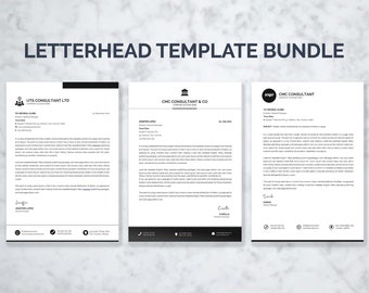 Letterhead Template, Business Letterhead,  Letterhead Business, Letterhead Bundle, Professional Letterhead, Company Letterhead Template