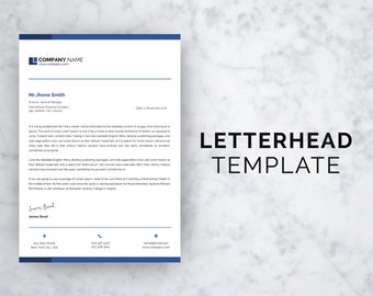 Letterhead Design, Business Letterhead Template, Letterhead Template Word, Professional Letterhead Template, Letter Head Template