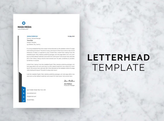 Business letterhead 2024
