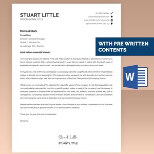 Plantilla de página de portada de currículum profesional Word, plantilla de página de portada de currículum profesional moderno Microsoft Word, plantilla de carta de presentación