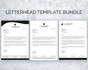 Letterhead Template, Business Letterhead, Letterhead Business, Company Letterhead Template, Professional Letterhead, Letterhead Bundle