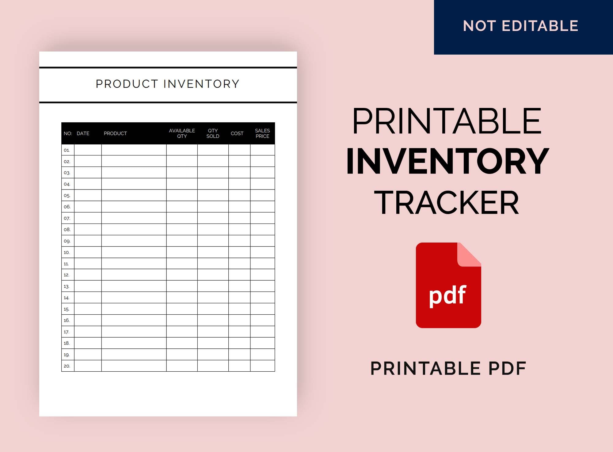Template China Inventory.pdf Inventory Management Template Printable, Inventory Management Sheet ...