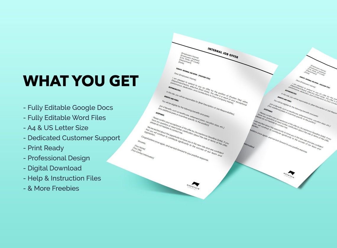 Job Offer Letter, Offer Letter Template Sample Writing, Job Offer