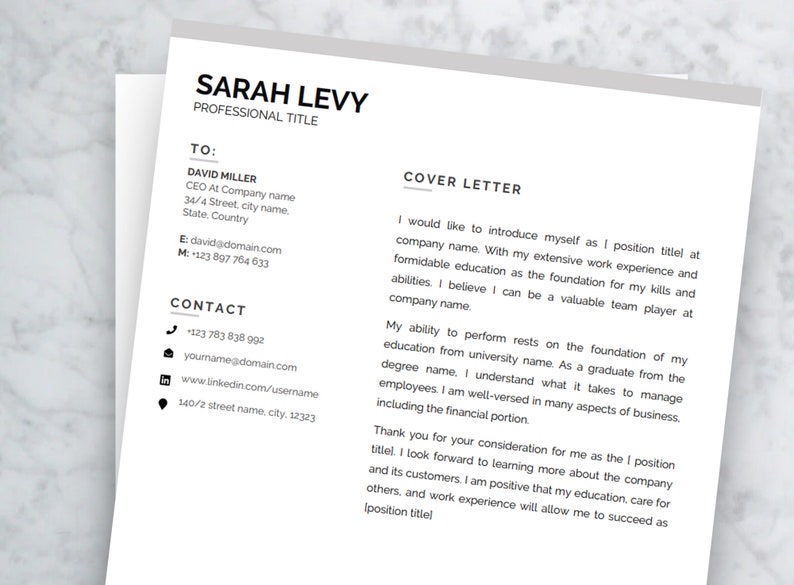 Cover Letter Template Microsoft - Il 794xN.4260580410 Em62