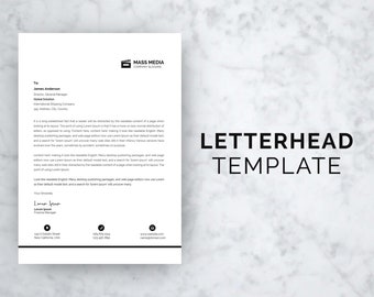 Letter Head Template, Letterhead Template, Business Letterhead Template, Letterhead Design, Company Letterhead Template, Letter Head