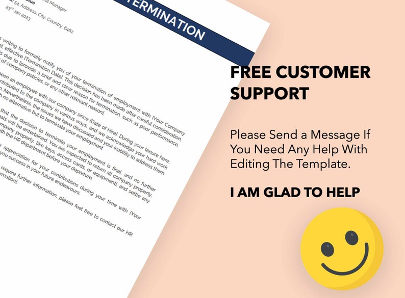 Termination Letter Template, Termination Letter Template for Employee ...