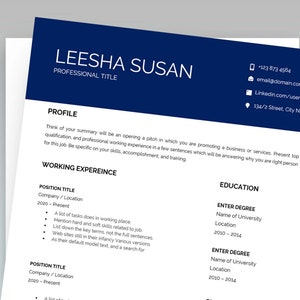 CV Template Resume Template Word Professional Modern Resume Template CV Template Resume Template Word Professional Modern Resume Template
