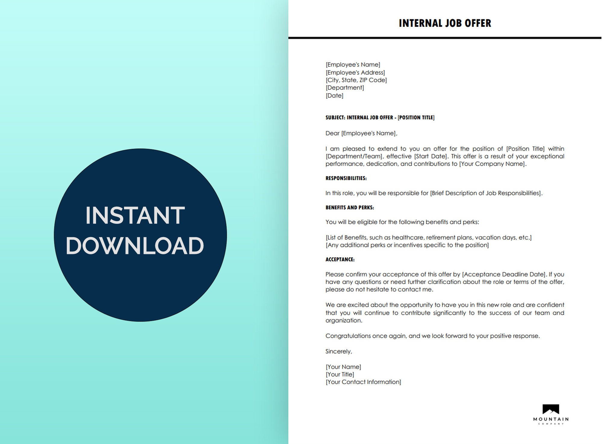 Job Offer Letter, Offer Letter Template Sample Writing, Job Offer