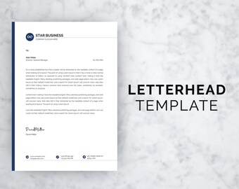 Letterhead Design, Letterhead Vorlage, Business Letterhead Vorlage, Letterhead Business, Letter head Template Word, Company Letterhead