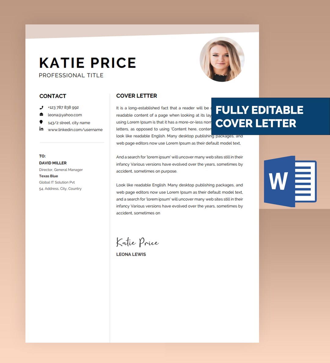 Cover Letter Template Microsoft - Il 1080xN.5997434930 95vr