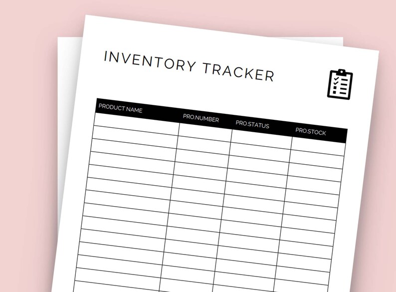 Printable Inventory Tracker, Product Inventory Tracker, Small Business ...