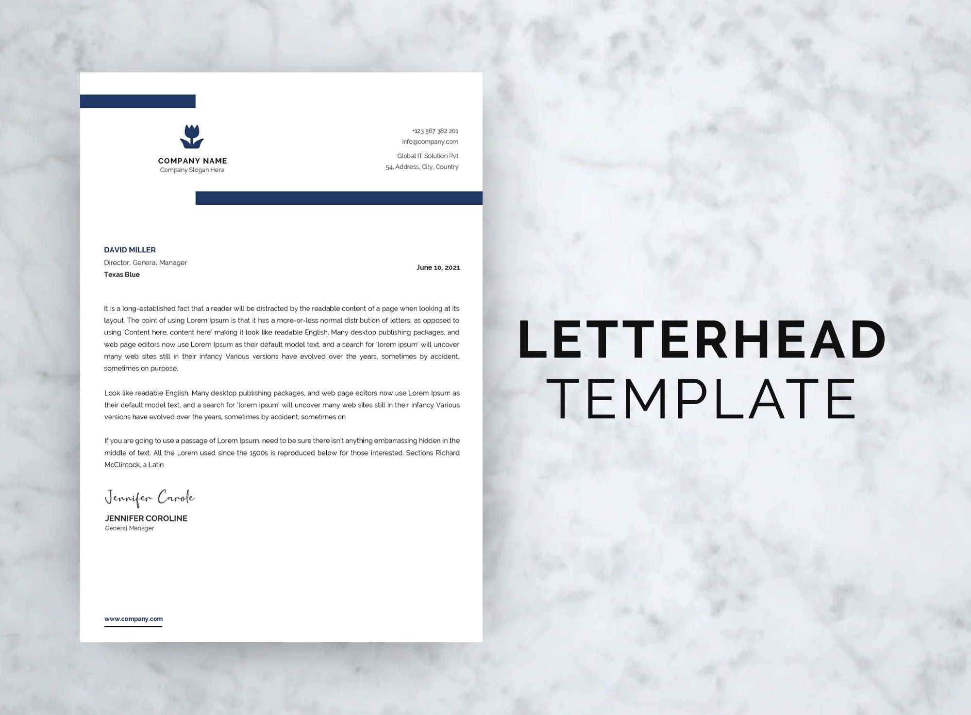 Doctor Letterhead Template, Letterhead Template, Doctor Letterhead
