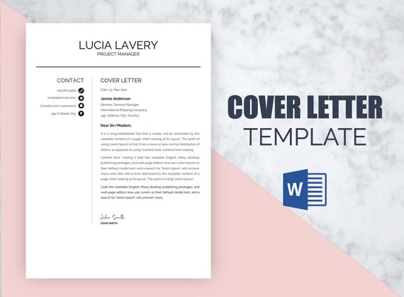 Professional Resume Cover Page Template Word Cover Letter