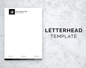 Letterhead Template, Business Template Letterhead, Letterhead Design Fully Editable, Company Letterhead, Letter Head Template