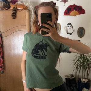 Handbedrukt T-shirt