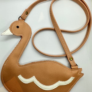 sac à main cygne petite fille, porte-monnaie fille, sac à main oiseau, sac à main pour enfants, sac à main animal, porte-monnaie petite fille, sac à main en similicuir fille, sac à main mignon