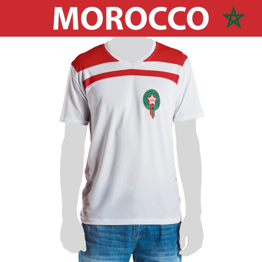 😍 Sticker foot maillot equipe Maroc pour les supporters