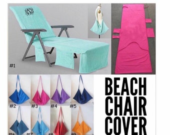 Personalized Beach Lounge Chair Cover