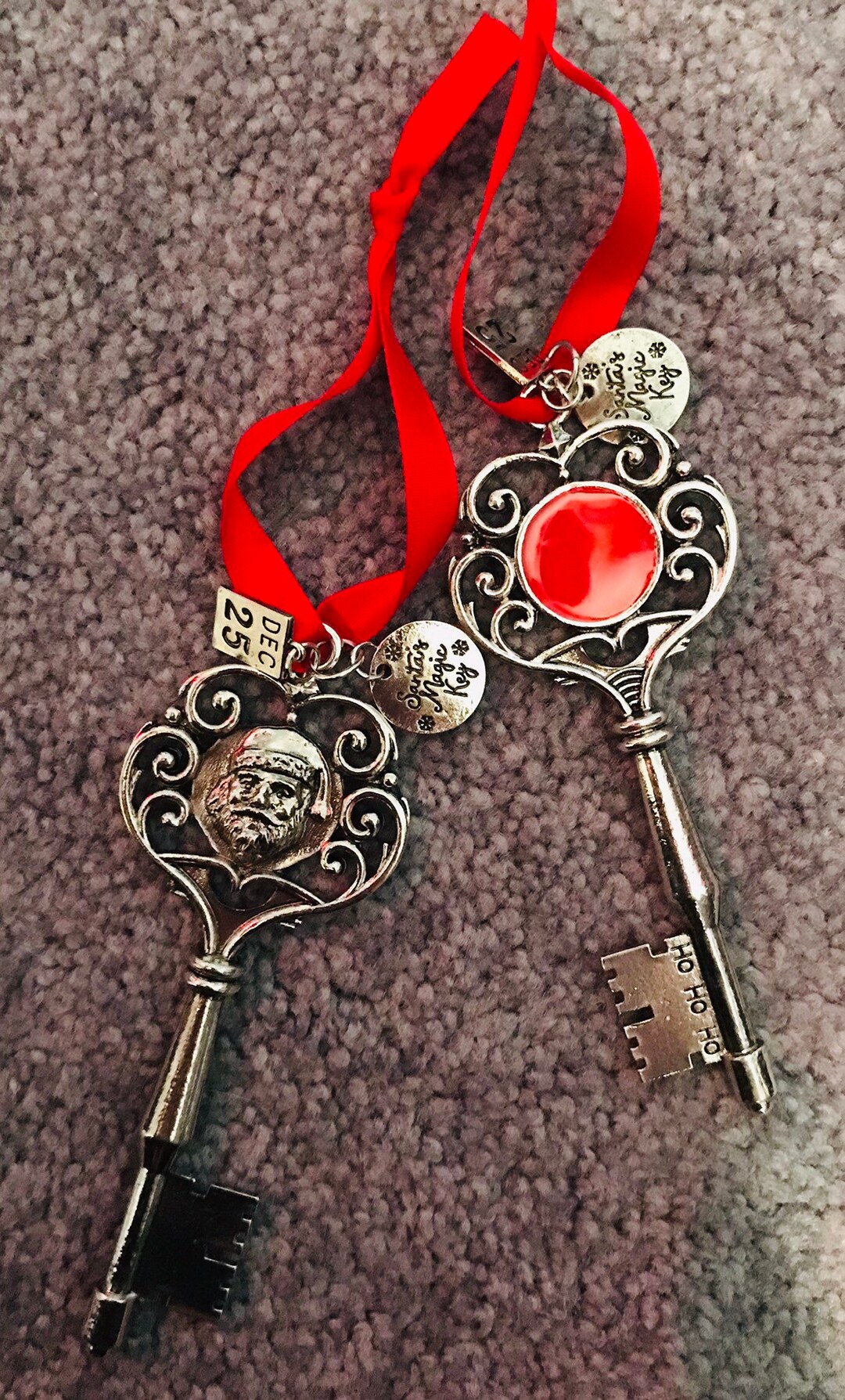 Santa Key Rings Santa's Key - Etsy