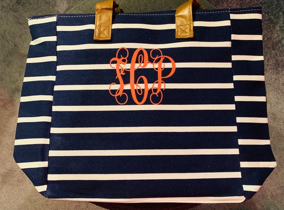 canvas tote with leather handles