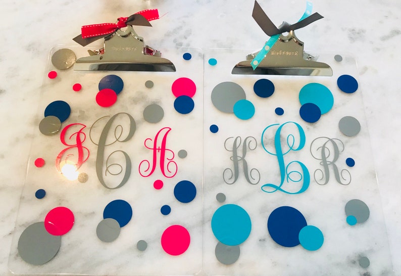 Monogram Clipboard Etsy