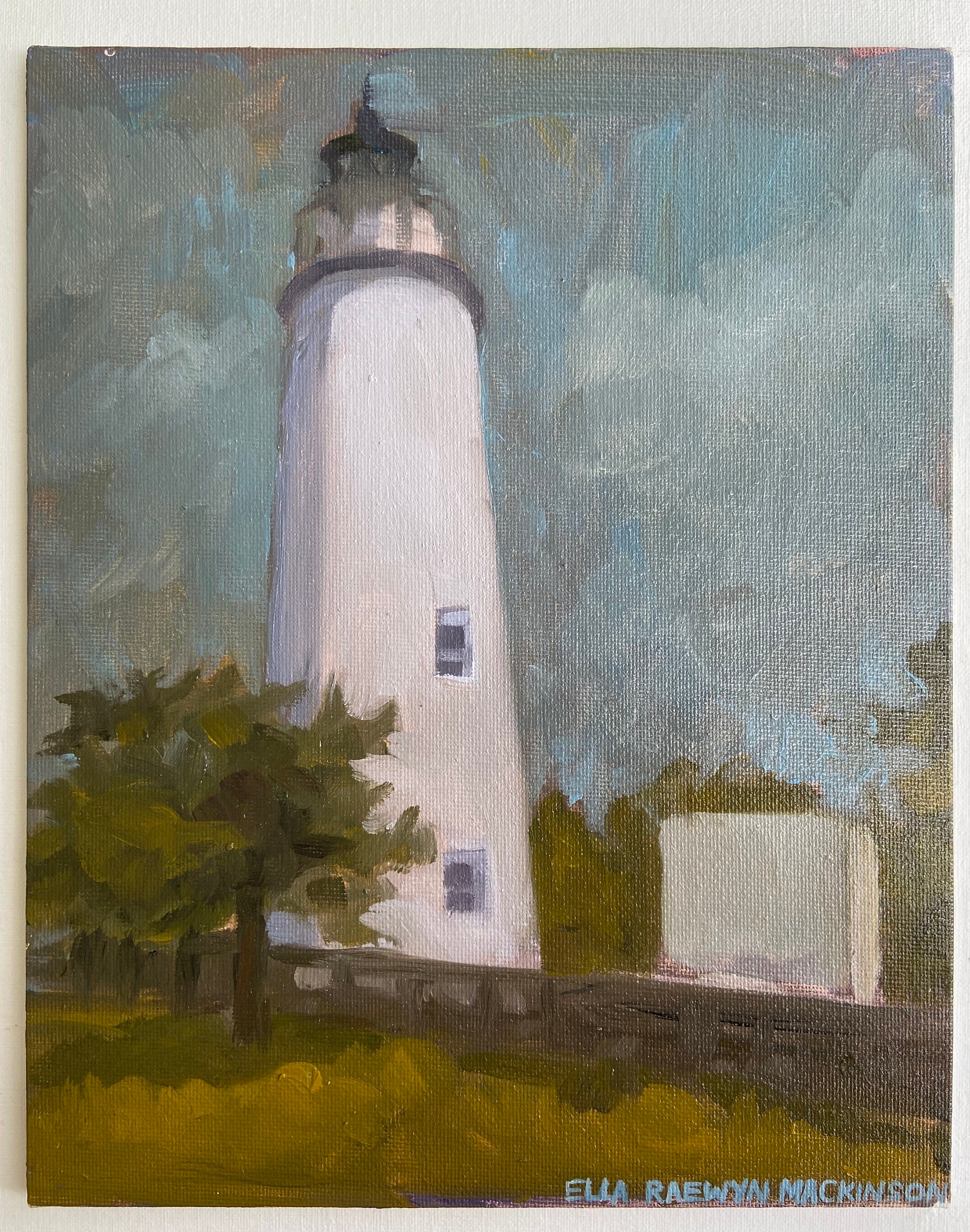 Ocracoke Lighthouse 8x10 inch Original Oil Painting on Canvas Etsy