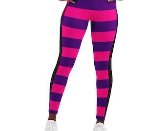 Cheshire Alice in Wonderland Mesh Pocket Legging