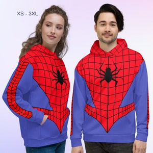 Moletom com capuz unissex Spider Hero Man, moletom com capuz Spider, moletom, quadrinhos, Halloween, cosplay, festa de Natal, presente de Natal ++Y