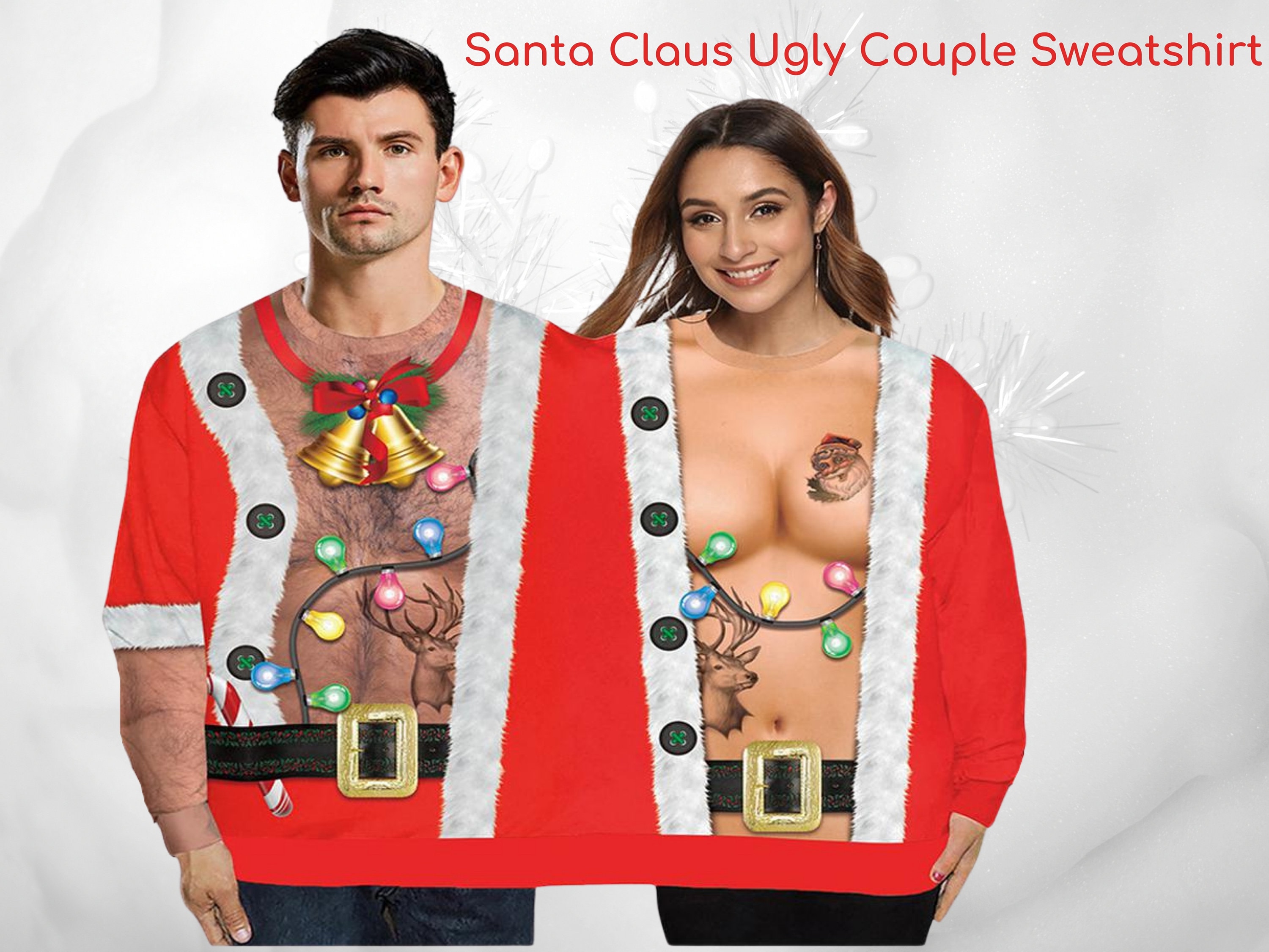 2 person ugly christmas sweater