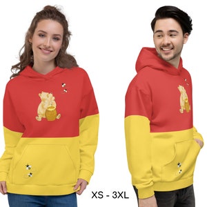 Winnie the Pooh Hoodie, Vintage Pooh, Unisex Hoodie, Sweatshirt, Gift for Him, Gift for Her, Cosplay, Halloween, Birthday Gift