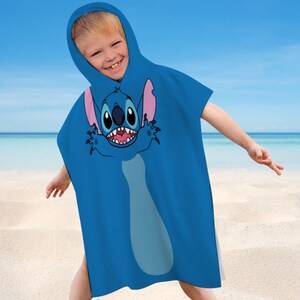 Custom Stitch Hooded Kids Bath Towel: Personalized Terry Cloth Cloak image 6