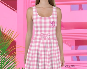 Vestido de muñeca rosa de Barb que se puede personalizar. Película de éxito de verano Skater.