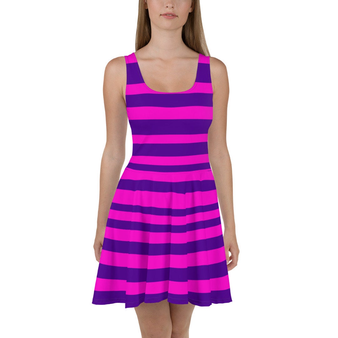 Cheshire Cat Inspired Skater Dress & Clothing, Dapper Day, Halloween, Cosplay, Alice in