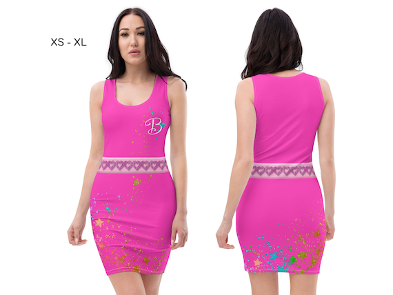 Barb Hot Pink Bodycon Dress Halloween Cosplay Outfit Hit Summer Movie  Birthday - Etsy