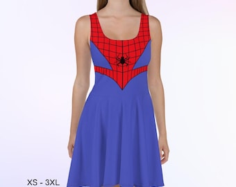 Costume da pattinatrice da eroe ragno, regalo di Halloween per ragazza cosplay