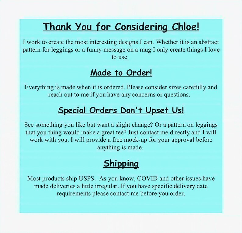 a blue poster with the words thank you for considering choice