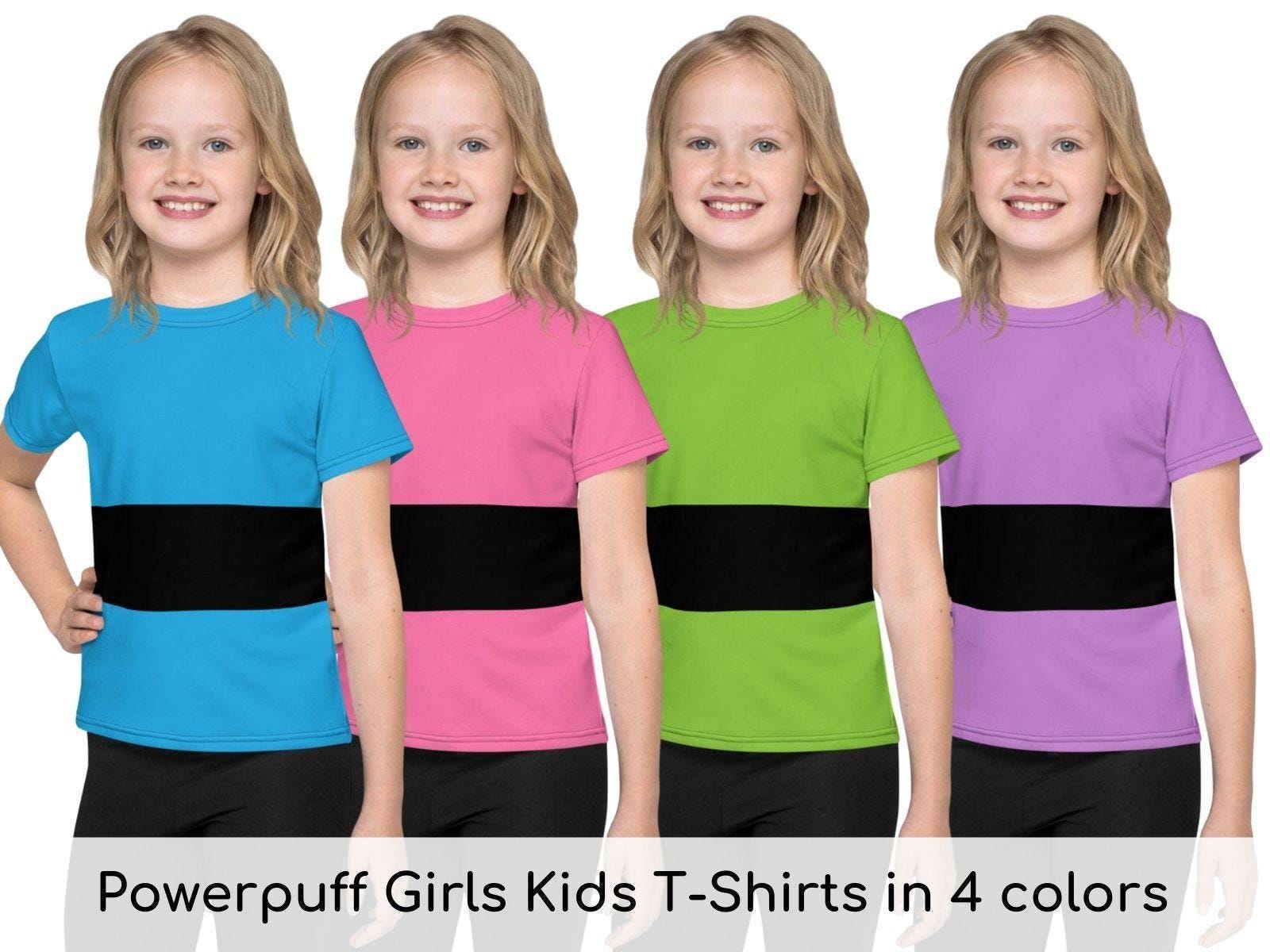 Anime Girls Inspired Kids T-Shirt: Cosplay Costume Party Top