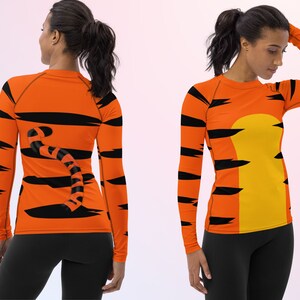Winnie the Pooh Tigger with Tail Sports Activewear, Halloween, Cosplay, Gift for Her, Birthday Gift, Birthday Party, Plus Size Leggings image 5