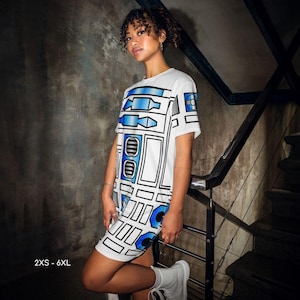 Star War Droid R2D2 Unisex T-Shirt Dress Bound Running Costume Half Marathon Adult Halloween Costume  MNSSHP Bash