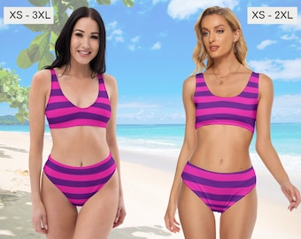 Cheshire Cat Inspired Bikini Set