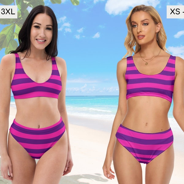 Cheshire Cat Inspired Bikini Set