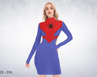 Vestito da eroe ragno Peter Spidey Comics Costume di Halloween Cosplay Outfit