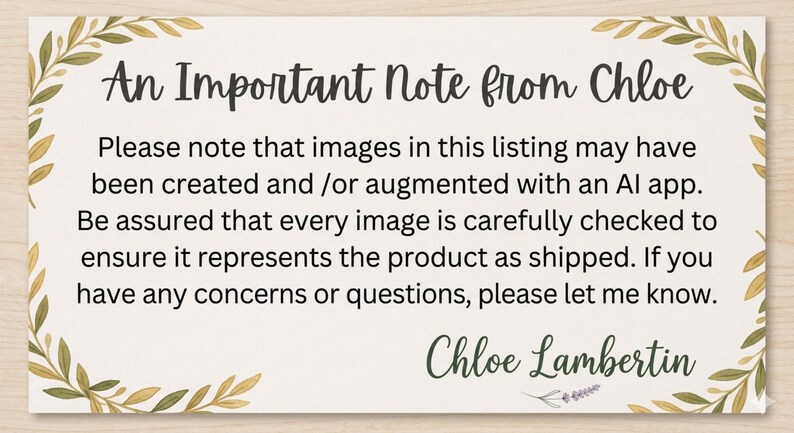 An Important Note from Chloe