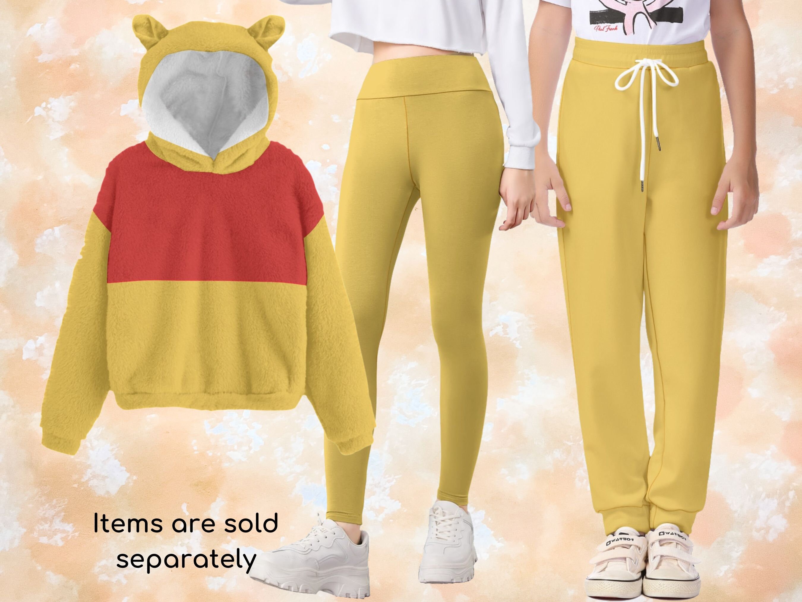 Leggings Bambino Winnie The Pooh TiHO: Morbidissimi A Nido D'Ape, Multitaglia - Foto 3
