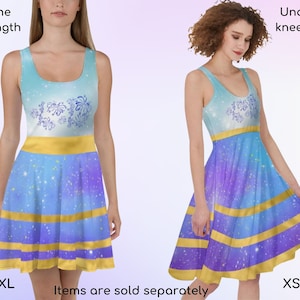 50th Anniversary Skater Dress in Two Lengths, Dapper Day, Halloween Dress, Gift for Her, Adult Halloween Costume, Cosplay Dress, Bound ++N