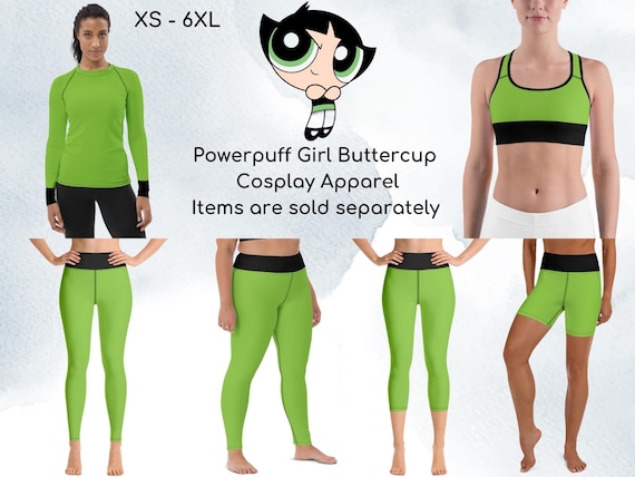 Anime Girls Buttercup Inspired Athletic Clothing, Yoga Leggings