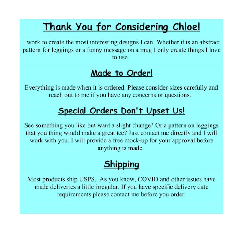 a blue poster with the words thank you for considering choice